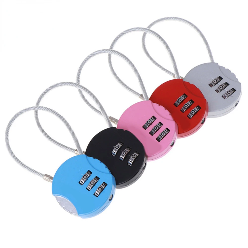 

3 Digit Password Combination Padlock Suitcase Luggage Metal Code Lock Mini Coded Keyed Anti-Theft Locks Drawer Lock Hardware