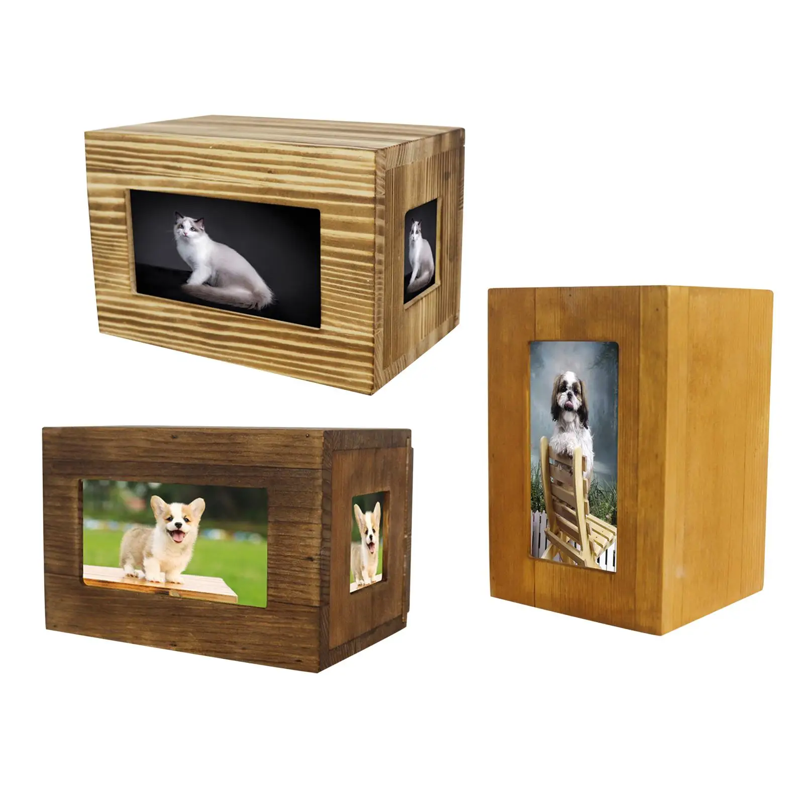 

Ясень урны коробка Woodfor Dog в память о кошке урна для кремации сувенир легко носить финальное удобное место для отдыха сувенир