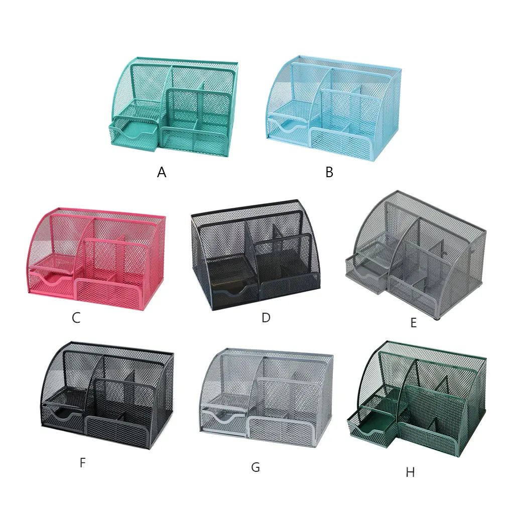 

Desk Organizer Multi Grid Nonslip Office Pen Phone Glue Scissors Holder
