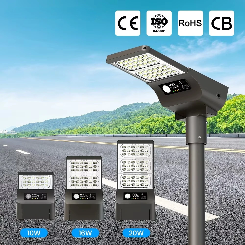 Фото 2025 SRESKY Высококачественный 30W 4м IP65 Солнечный уличный светильник с LED-подсветкой для наружного освещения №3