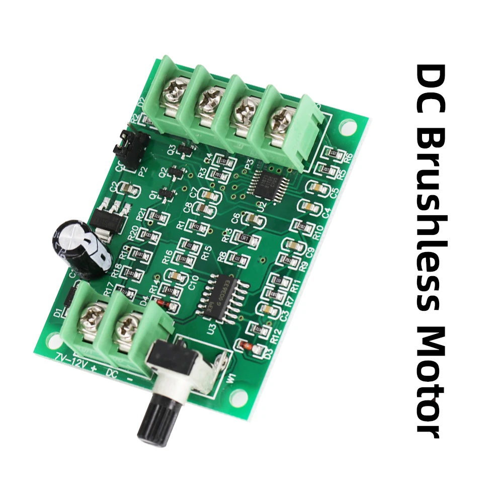 

Бесщеточная плата драйвера постоянного тока 7-12 В, контроллер для двигателя жесткого диска, провод 3/4