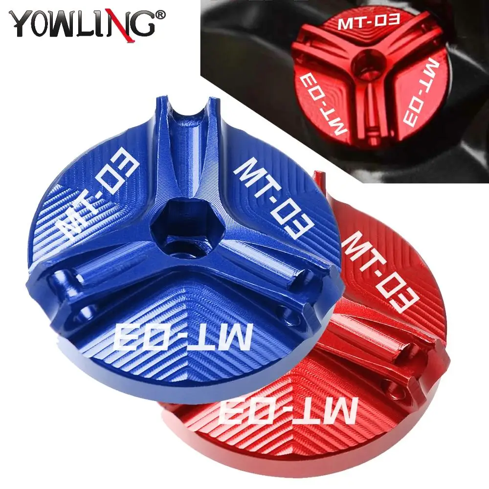 

Flash Deals LOGO MT-003 M19*2.5 Motorcycle Engine Oil Filter Cover Oil Plug Cap For yamaha MT-03 MT03 MT 03 2014 2015 2016 2017