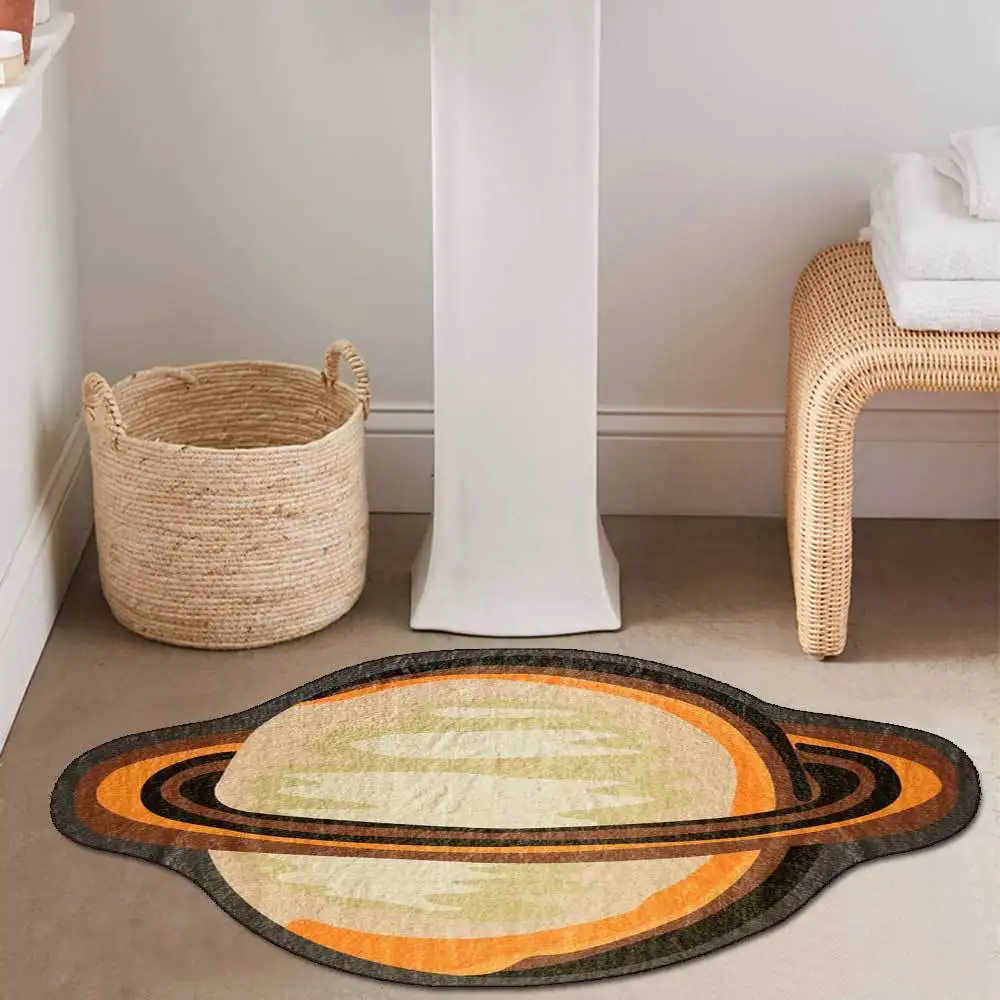 

Nordic Style Irregular Carpet Earth Planet Space Universe Carpets For Living Room Floor Mat Kids Bedroom Decor Bedside Rug tapis