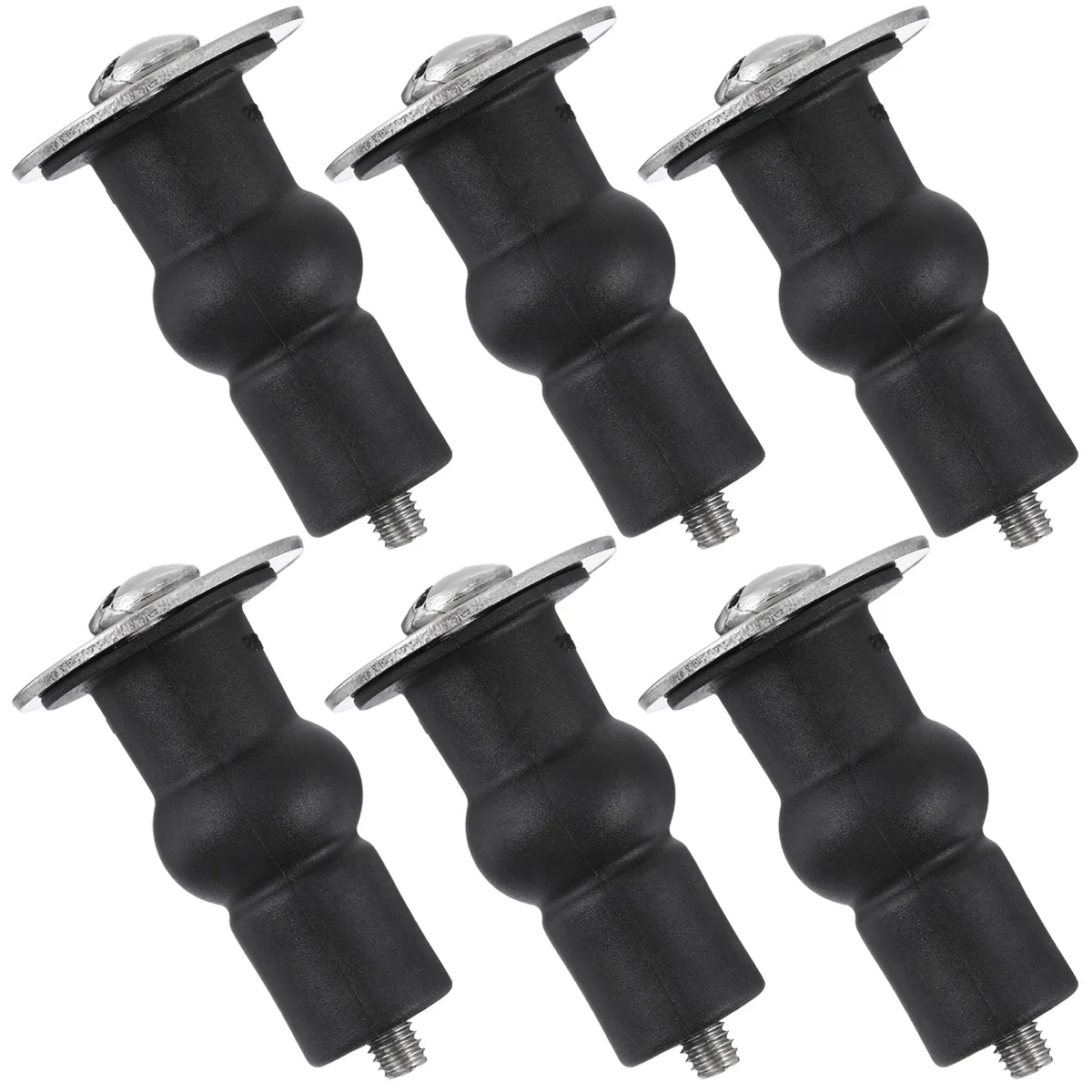

6 Pcs Toilet Screw Seat Bolts Fixing Screws Accessories Hinge Fixed Cover Replacement