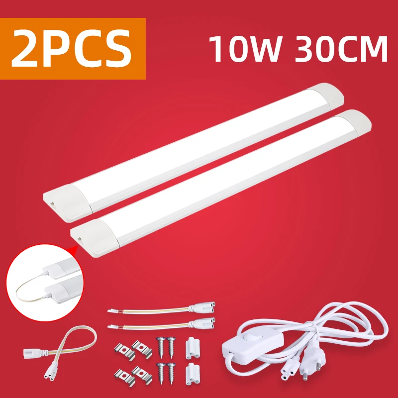 

Светодиодные фонари A85-220V под шкафом для кухни, 10 Вт, 20 Вт, светодиодные трубки для дома, спальни, шкафа, кухонного шкафа, комнатные лампы