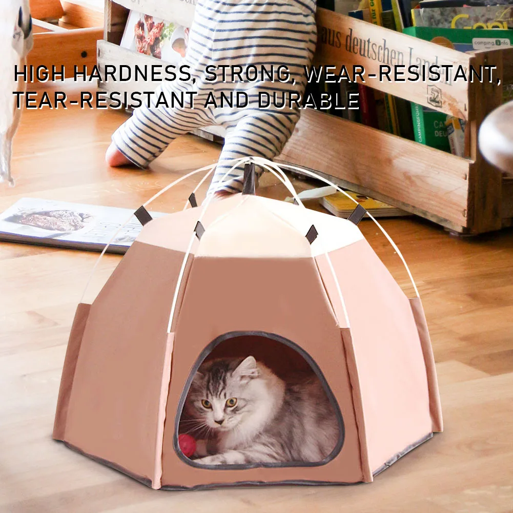 

Portable Folding Dog House Pet Cage Cat Carrier Tent Playpen Puppy Kennel Breathable Easy Operation Pet Outdoor Tent kennel