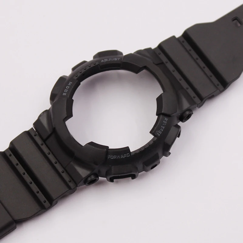 Watch Accessories For Casio G-shock GD120  100  110  100C Resin Strap Case Kit Men's waterproof sports watch belt