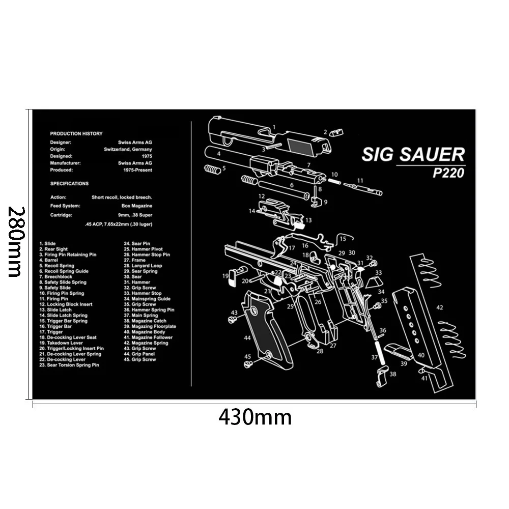 AK47 Аксессуары для охоты на открытом воздухе Спорт AR15 Коврик пистолета мыши Ar15 Ak47