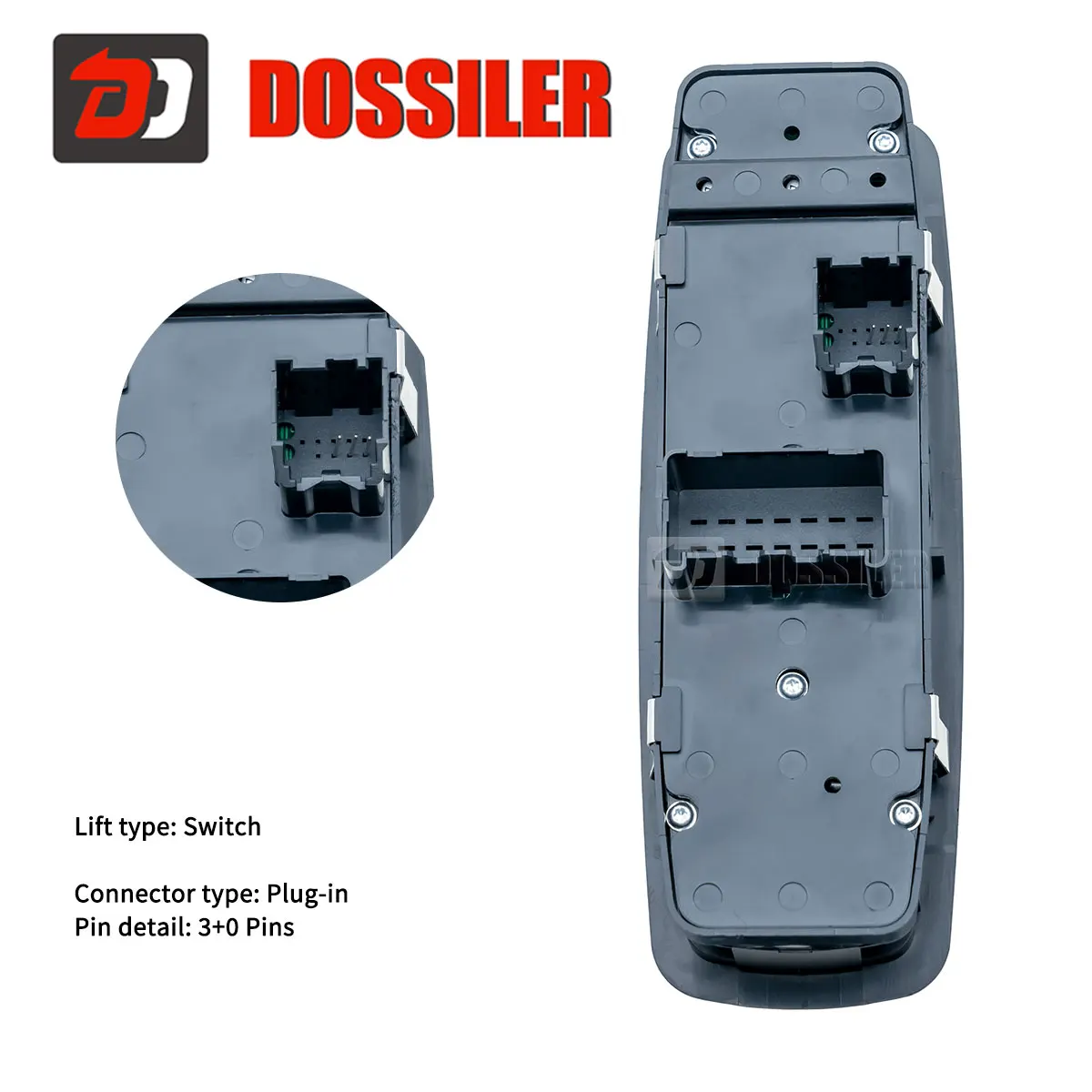 Фото 4602535AG Dossiler 3-контактный главный переключатель стеклоподъемника для Dodge Grand Caravan, для Chrysler Town & Country 4602535Ad 4602535AC №4