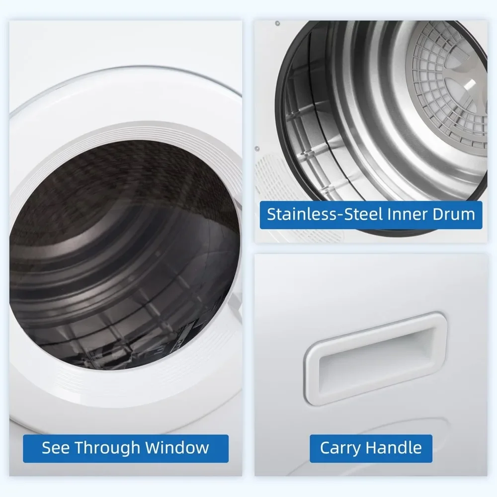 Сушилка для одежды с интеллектуальной сушкой 3 2 куб. Футов барабан из нержавеющей