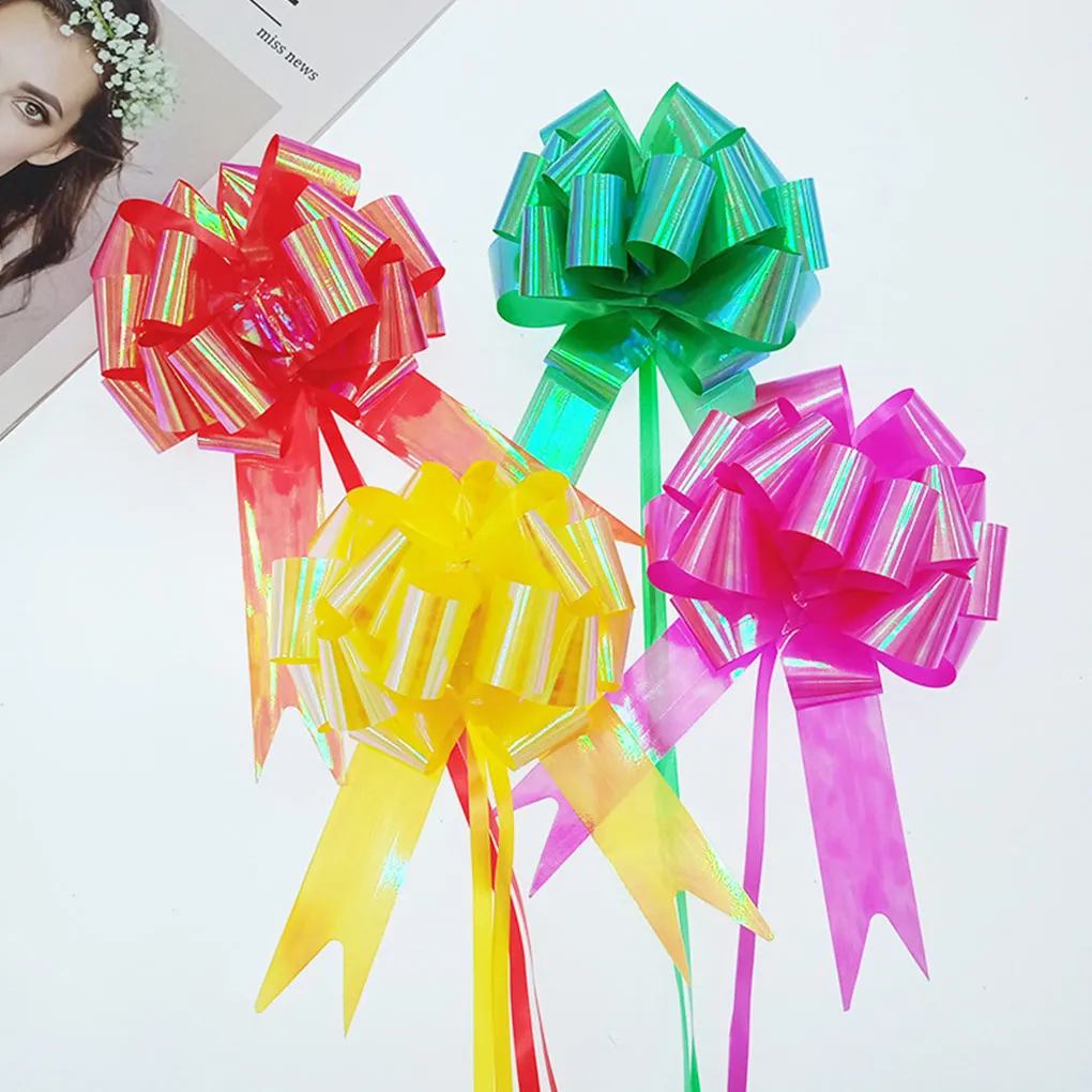 

30 шт. 3x120 см Свадьба тянущийся лук 3D праздничный узел ленты «сделай сам» Цветочные подарки для упаковки искусственное украшение