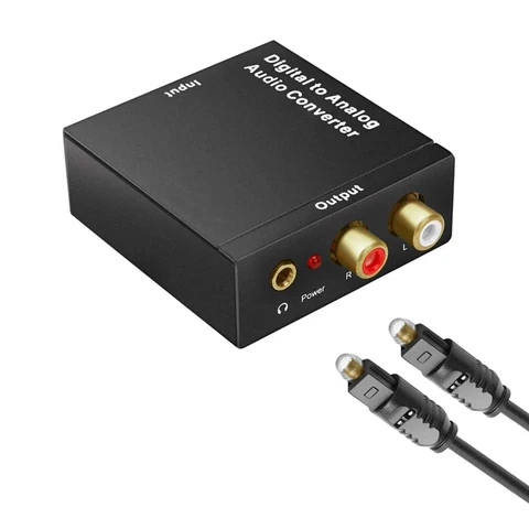 Цифро-аналоговый преобразователь звука SPDIF Optical Toslink Coaxial для PS3/4 HDTV