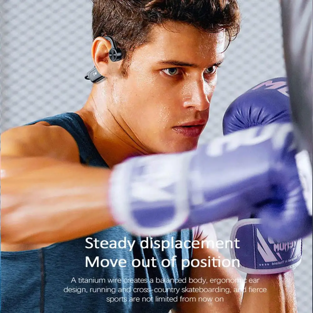 

Waterproof Bone Conduction Earphones Support TF Card 300h Standby Time Bluetooth-compatible 5.0 Earburds 300mah Tws Headset