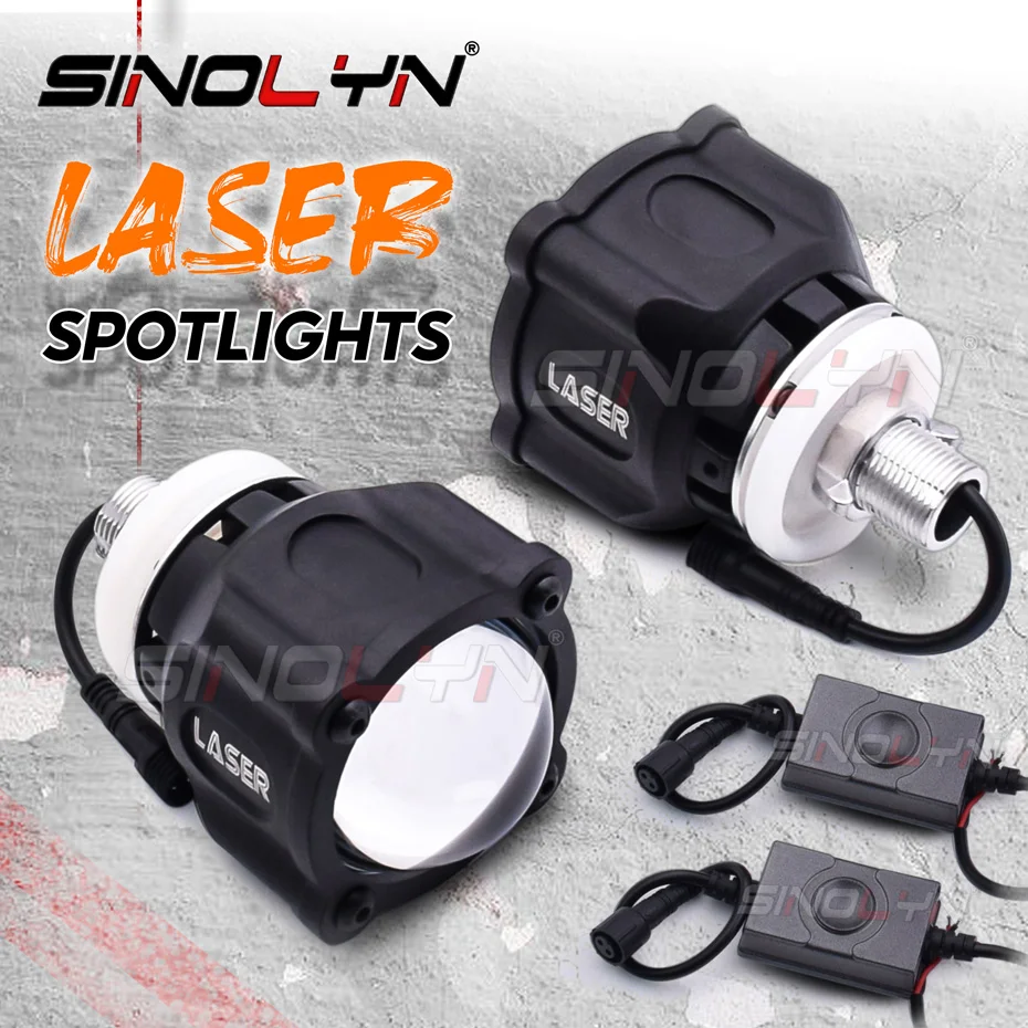 Sinolyn-Focos LED láser para coche, luces antiniebla, lente de proyector de haz alto, superbrillante, 82500LM, accesorios impermeables para coche
