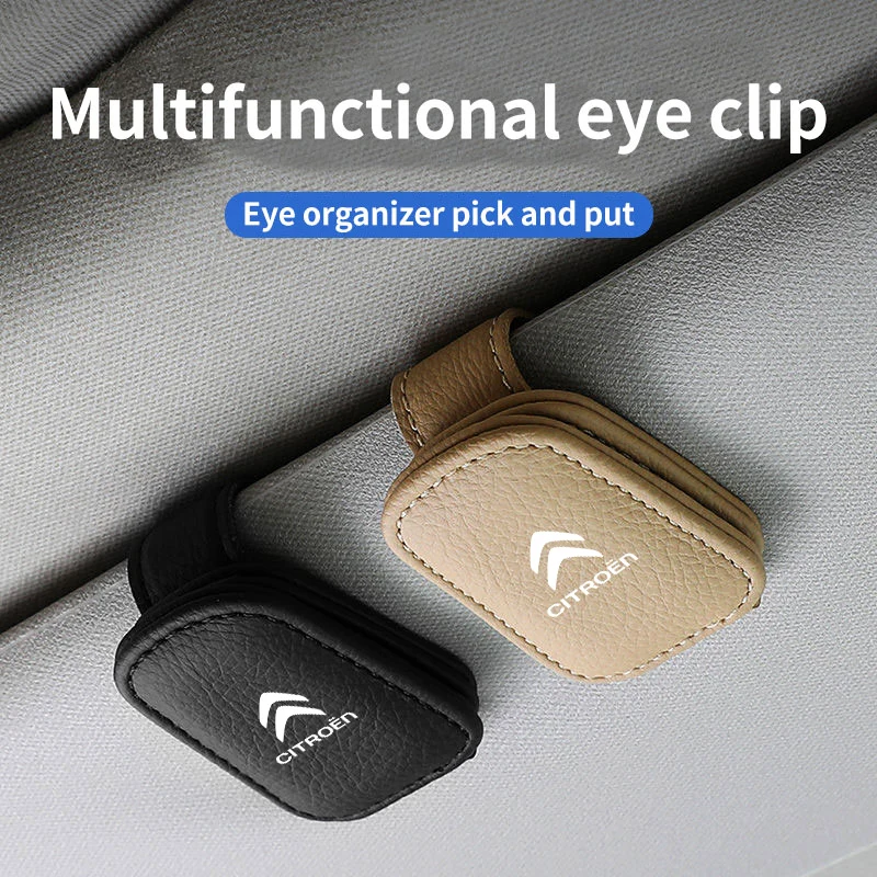 

Auto Sunglasses Holder Multifunction Glasses Accessories For Citroen Berlingo Saxo C3 C5 C4 C1 C2 Ds3 Grand Picasso Elysee G