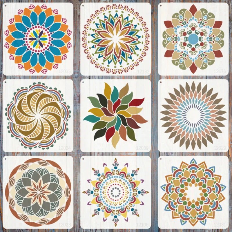 30*30 см Мандала планшетофон сделай сам альбом для скрапбукинга многоразовый