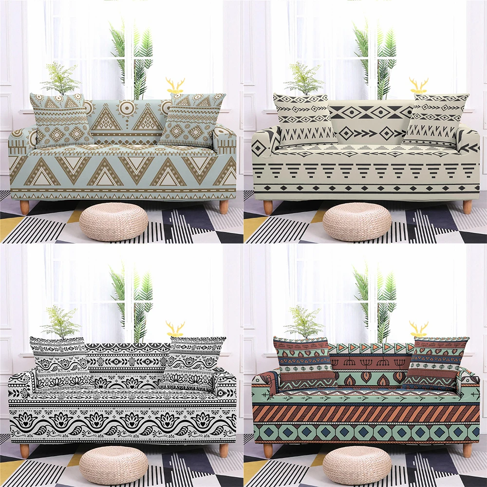 

European Fashion Floral Print Sofa Cover Antifouling Elastic Seat Covers Home Decor Sofa Covers for Living Room Couch Covers