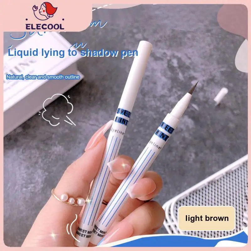 

Brown Eyeliner Pen Fast-drying Waterproof Anti-sweat Long Lasting Eye Liner Liquid Eye Pencil Makeup Beauty Tool TSLM2
