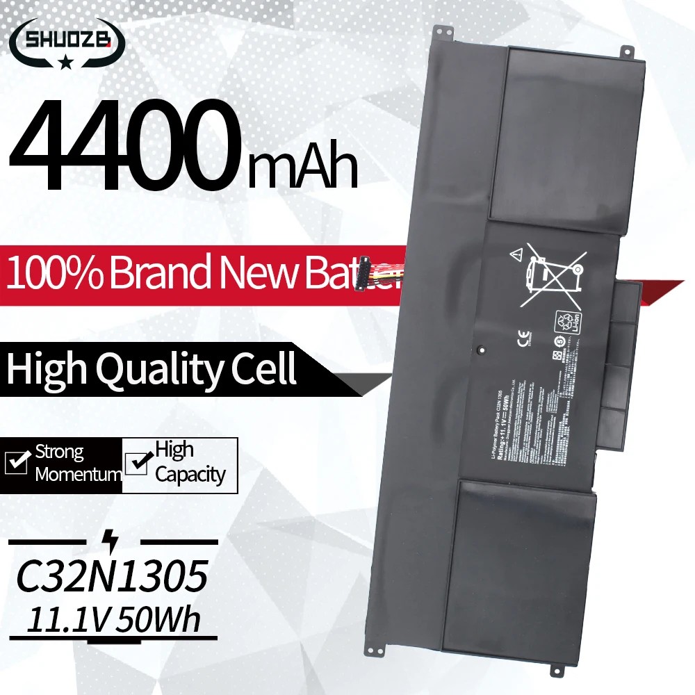 C32N1305 Аккумулятор для ноутбука ASUS Zenbook UX301 UX301L UX301LA C4003HUX301LA4500 UX301LA-1A UX301LA-1B UX301LA-C4006H 11,1 V 50WH