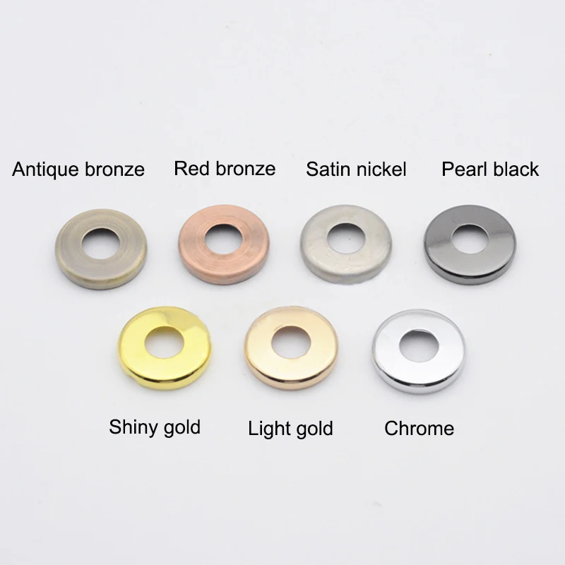 Плоская крышка из атласного никеля и золотого хром под старину металлическое