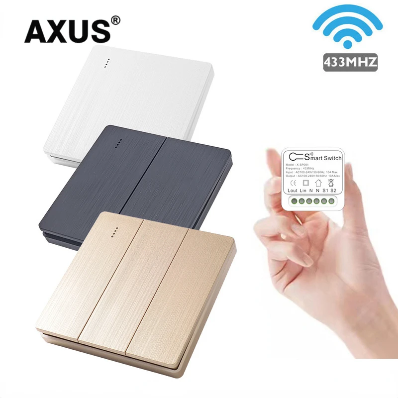 AXUS ЕС 10 А мини RF 433 МГц умный сделай сам беспроводной переключатель 110 В 220 модуль