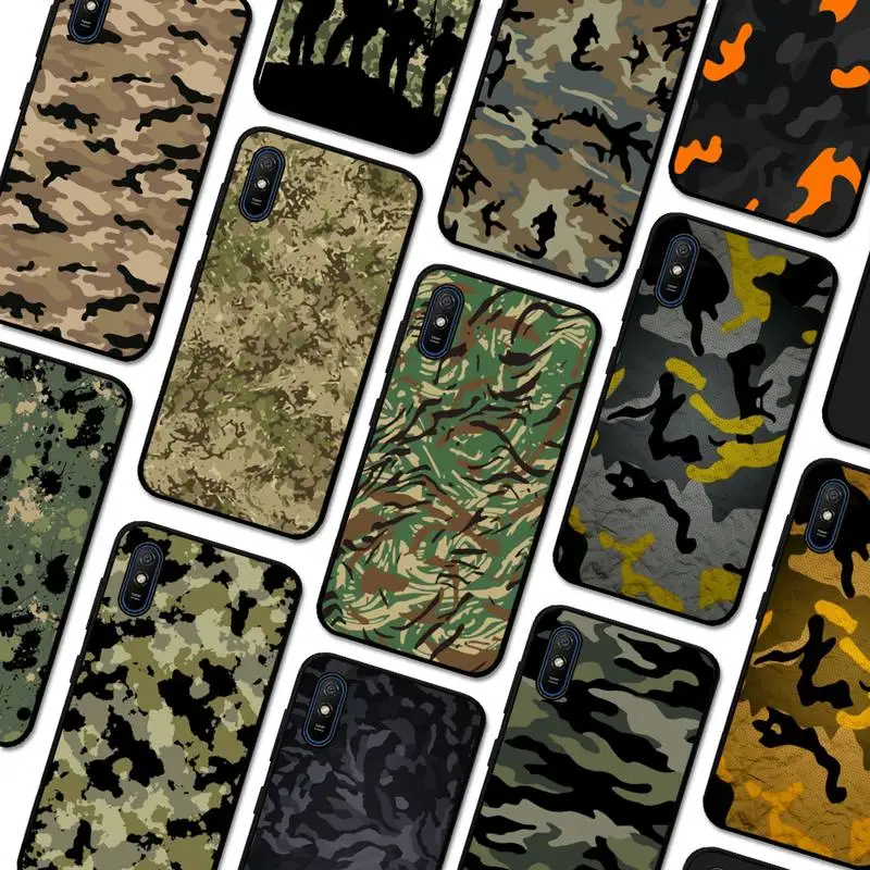 

Camouflage Pattern Phone Case for Redmi 5 6 7 8 9 A 5plus K20 4X S2 GO 6 K30 pro