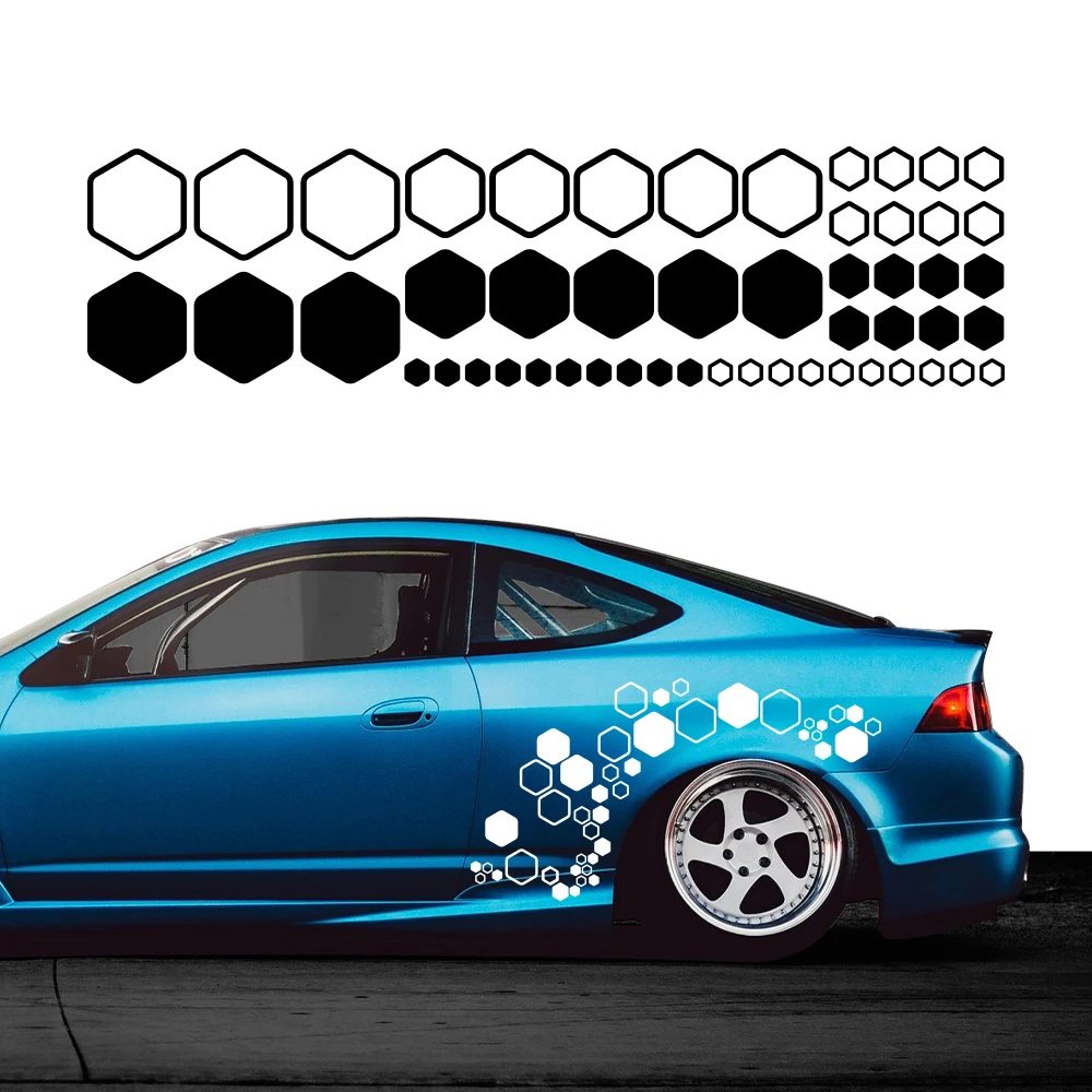 Креативные открытые сотовые наклейки виниловые комбинированные шестигранные