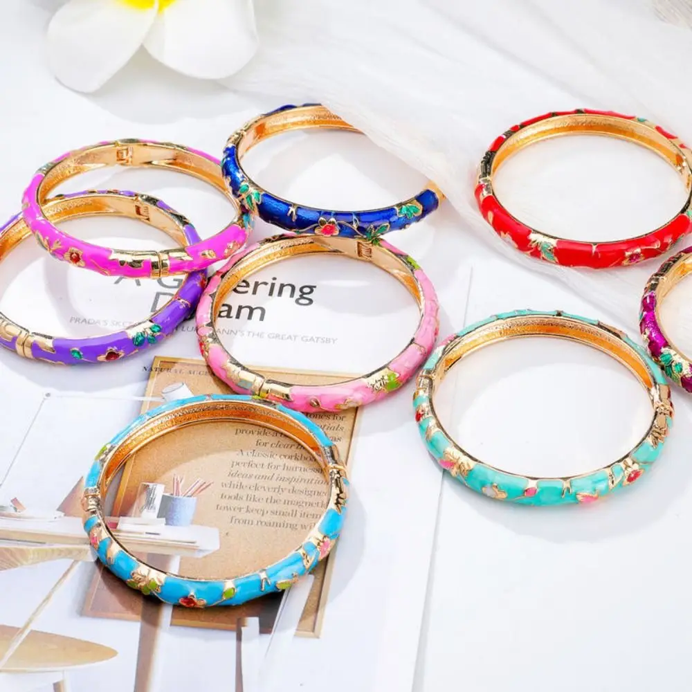 Эмалированный браслет для женщин на руку гавайский индийский перегородчатый