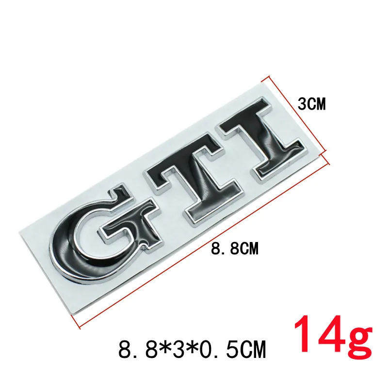 3D Metal Car GTI Logo Rear Trunk Stickers Emblem Badge Decals for Volkswagen VW Polo Golf R400 TCR MK2 MK4 MK5 MK6 MK7 | Автомобили и