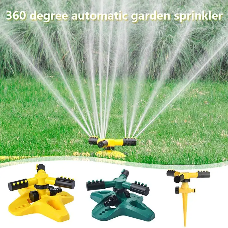 

Automatic Garden Lawn Sprinkler 360 Degree Rotating Large Area Coverage Water Sprinkler for Lawn Yard Water Gun Water Sprayers