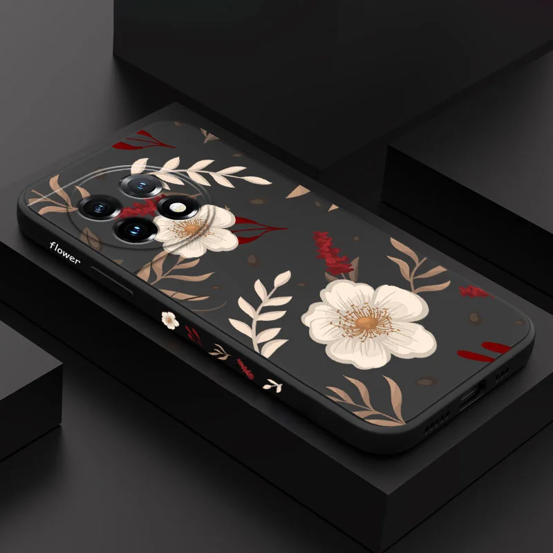 

White Spike Phone Case For Oneplus 11 11R 10 10R 10T 9R 9RT 9 8T 8 7 7T Pro 5G Liquid Silicone Cover