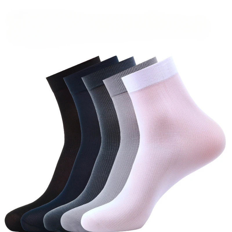 

20 Pairs of Ice Silk Summer Children's Thin Socks with A Vertical Tube for Breathability Odor Prevention and Sweat Absorption