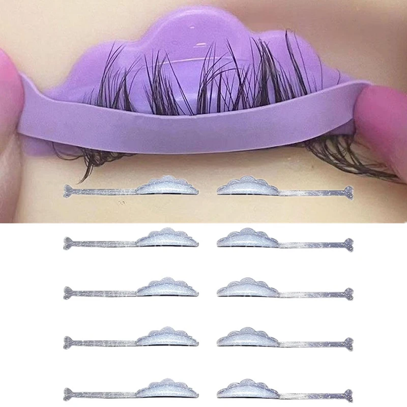 5 пар силиконовых подушечек для завивки ресниц размеров стержни липких щит