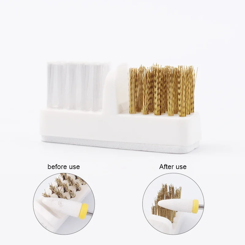 

Nail Drill Bit Cleaning Brush Replacemant Drill Grinding Head Portable Brush UV Gel Nail Art Care Remove Dust Manicure Tools