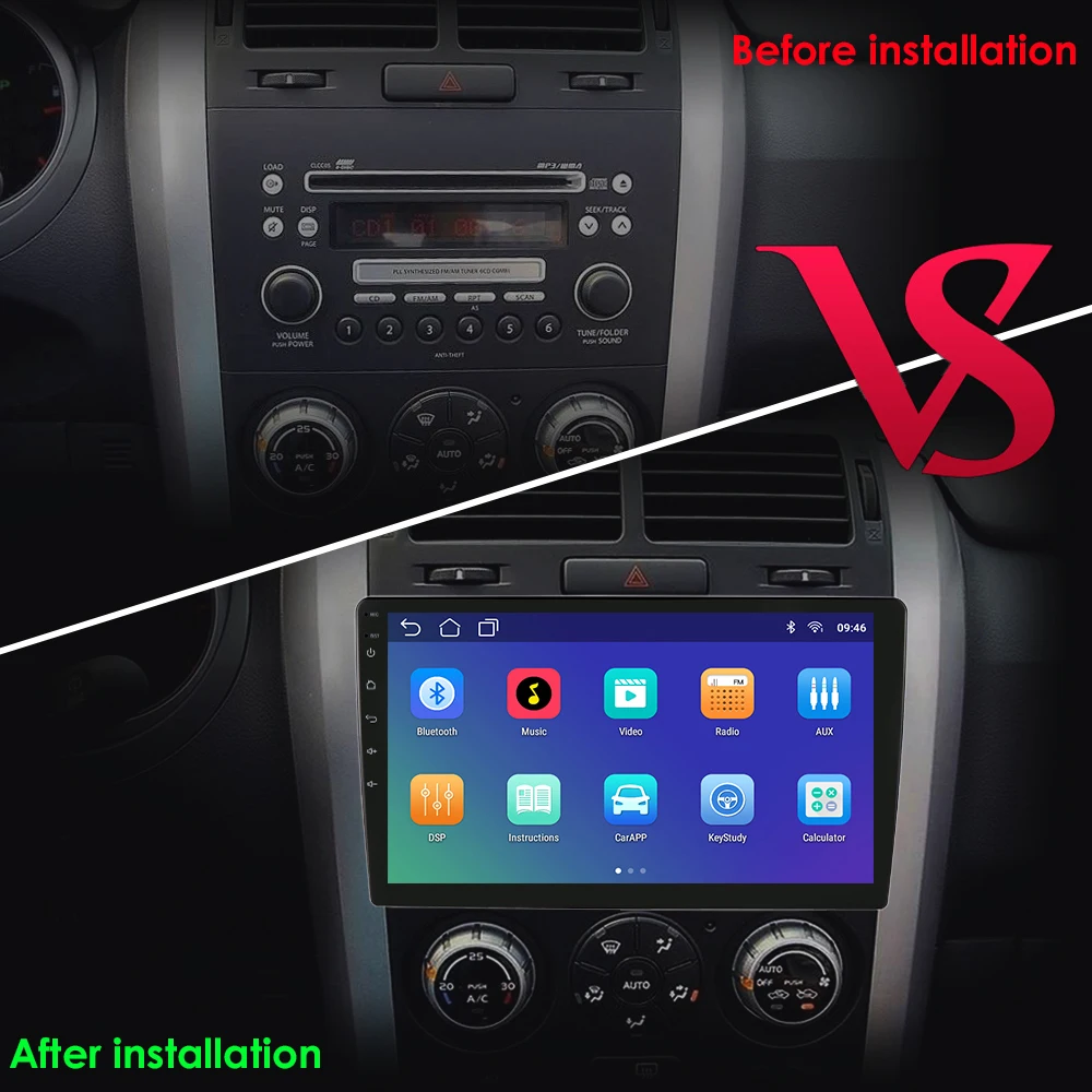 $85.00 Android 10 2 Din for Universal Car Radio Multimedia Player GPS Navigation Car Audio Stereo Head Unit 9 Inch 10.1 Inch Speakers