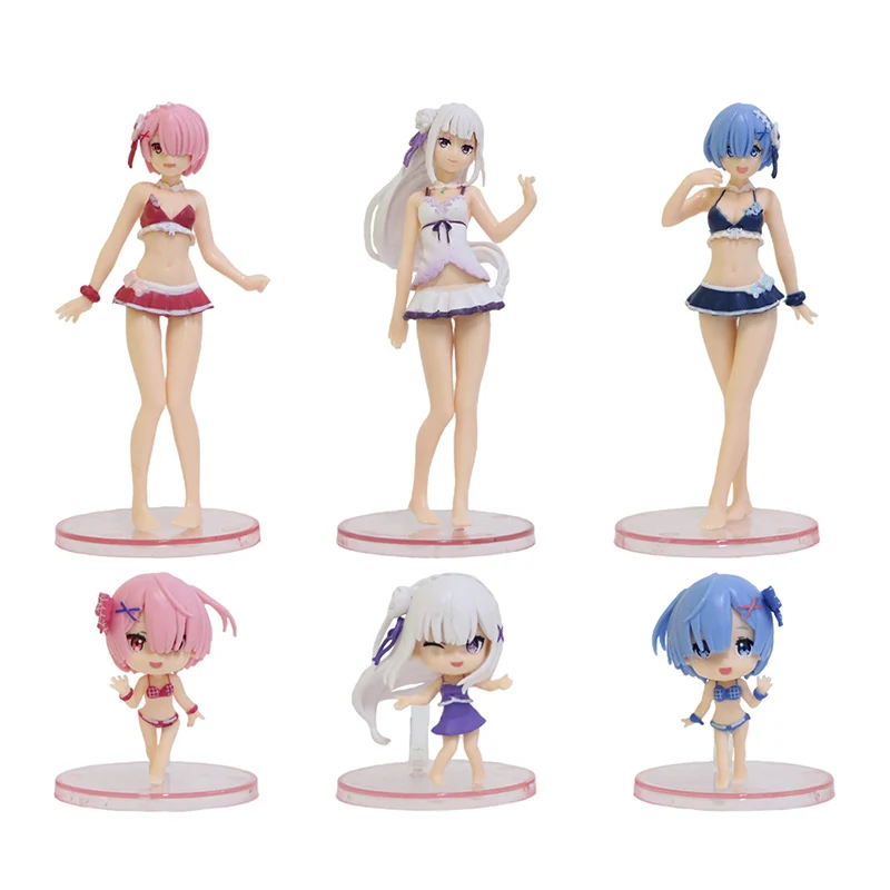 6 шт./1 набор аниме Рем |