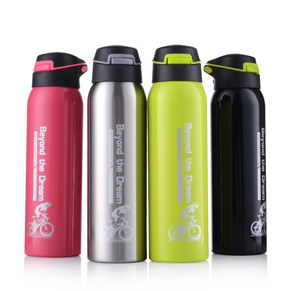 Vacuum Stainless Steel Cycling Water Bottle Modern Double Wa