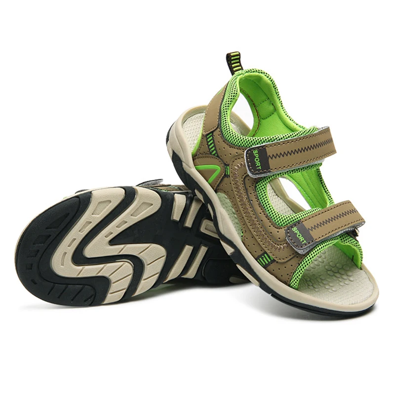 

Size 25-37 Summer Children Sandals For Boys Outdoor Beach Shoes Light Quick Dry Casual Sandals For Kids Green Sport Sandalias