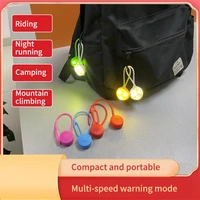 mini led bicycle light backpack signal warning zipper lamp flashlights zipper pet lights cycling flashlight camping accessories