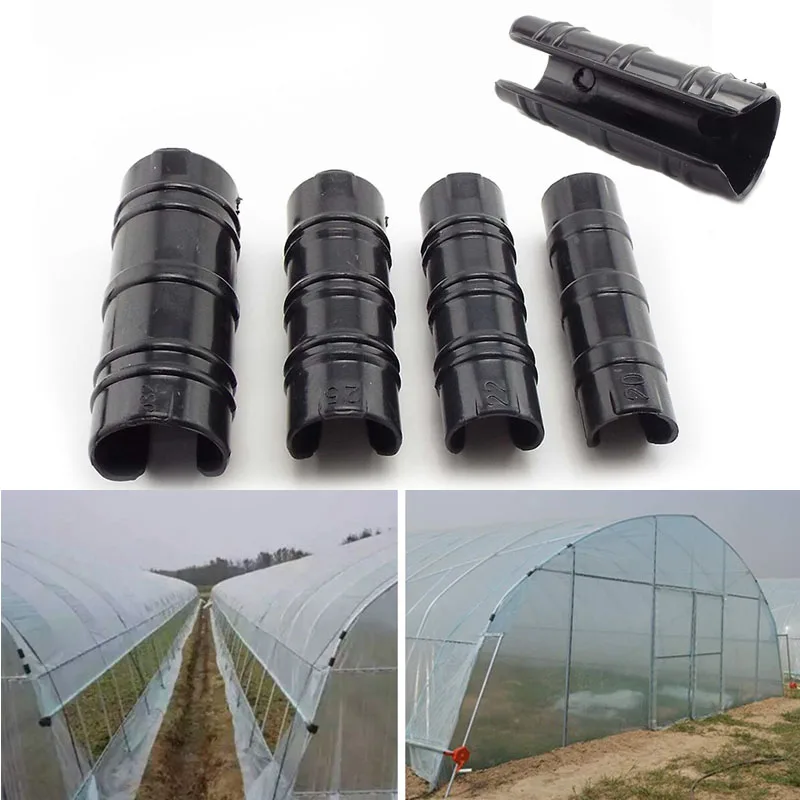 

19/20/22/25/32mm Greenhouse Frame Pipe Tube Clips Shade Film Net Sails UV Clamp Connector Protective Film Pressing Fixed Card
