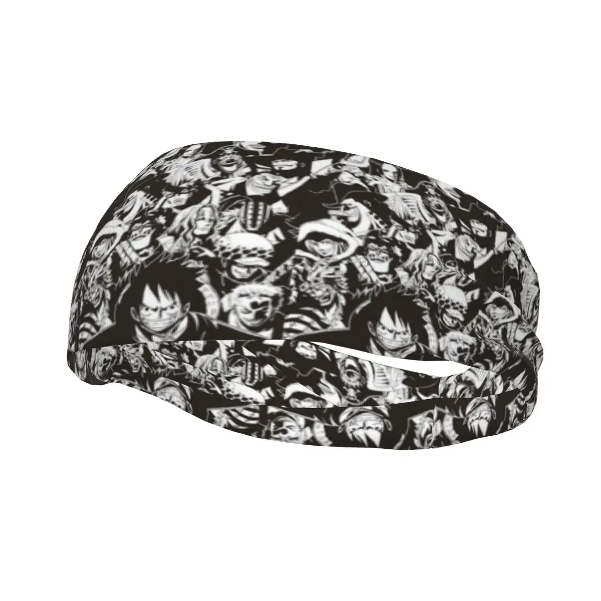

Luffy Zoro манга коллаж повязки стрейч велосипед Велоспорт повязка на голову унисекс противоскользящая повязка для волос тренажерный зал фитнес