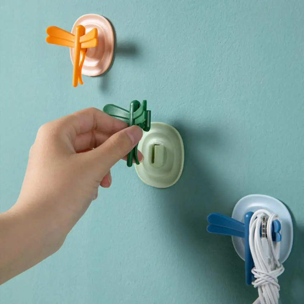 

4Pcs Gadgets Hooks Dragonfly Magnetic Sticker Suction Hooks Self Adhesive Key Holder Towel Rack Hanger Waterproof Hook Storage