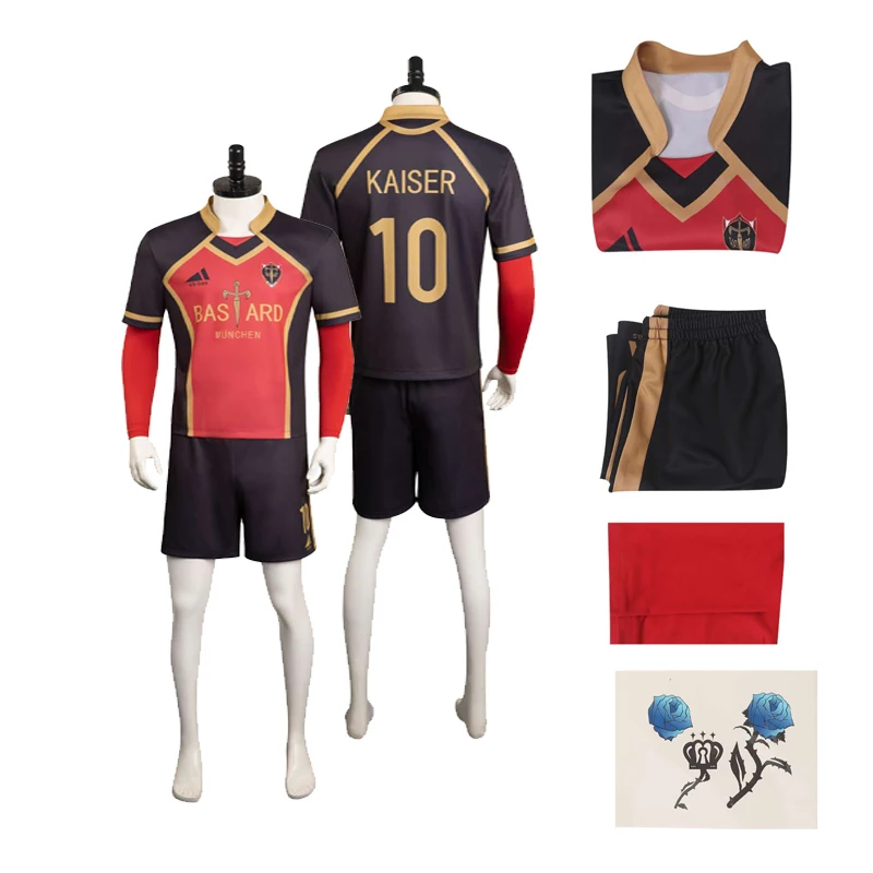 

Michelle Kaiser Cosplay Costume Anime Blue Lock Top Shorts Fantasia Boys Halloween Carnival Party Men Role Disguise Clothes