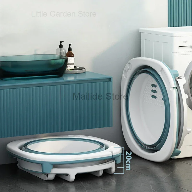 Бытовая портативная ванна для взрослых складная Высокая ванночка