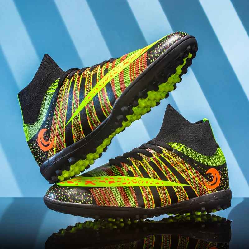 36-44# Professional Unisex Soccer Shoes TF/FG Ankle Football Boots Outdoor Grass Cleats Football Shoes