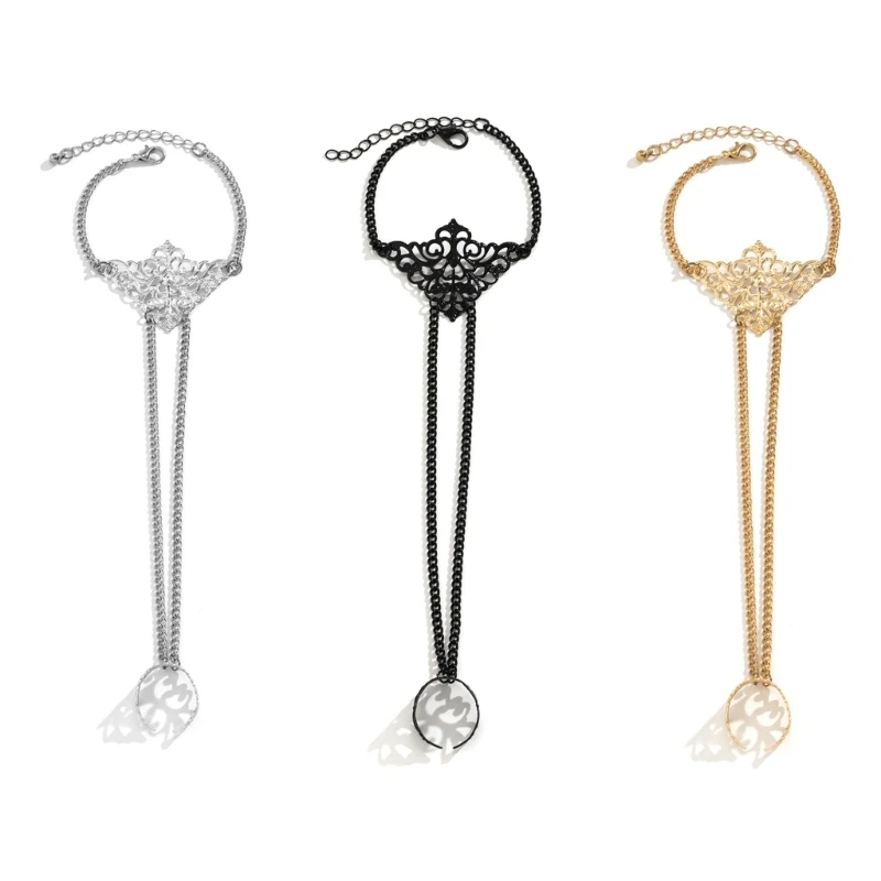 Цепи Кольца Браслеты Очарование Соединительный браслет для рук Эстетические