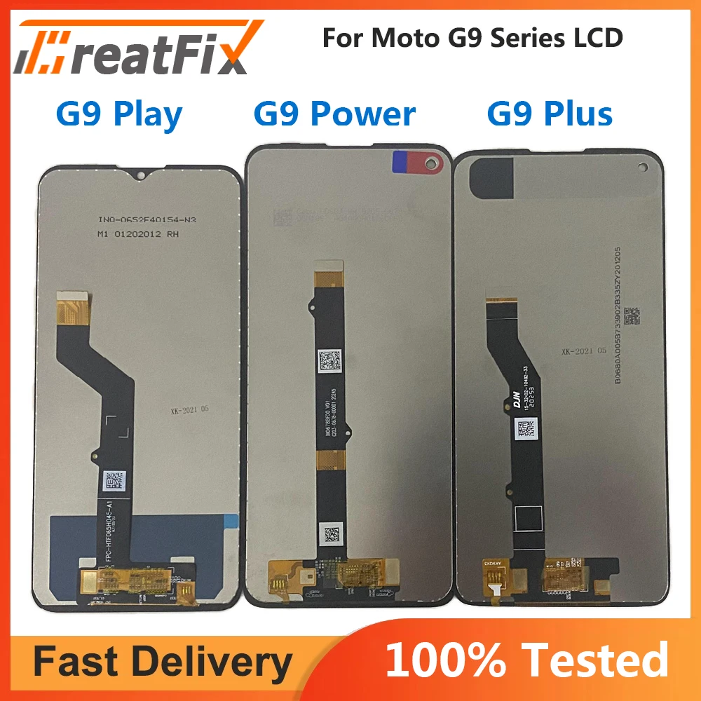 Оригинальный ЖК-дисплей для Motorola Moto G9 Plus с сенсорным дигитайзером в сборе Play Diaplsy