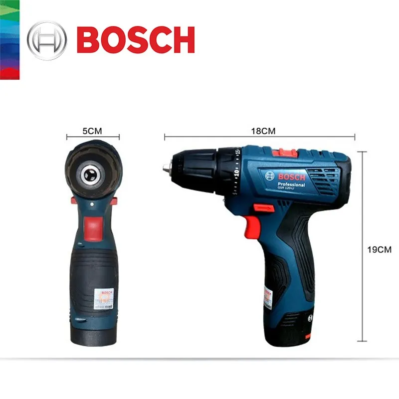 Bosch 12V Cordless Screwdriver GSR120-LI Electric Drill Driver Multi-Function House Hold Screwdrivers Drill Machine Power Tools images - 6