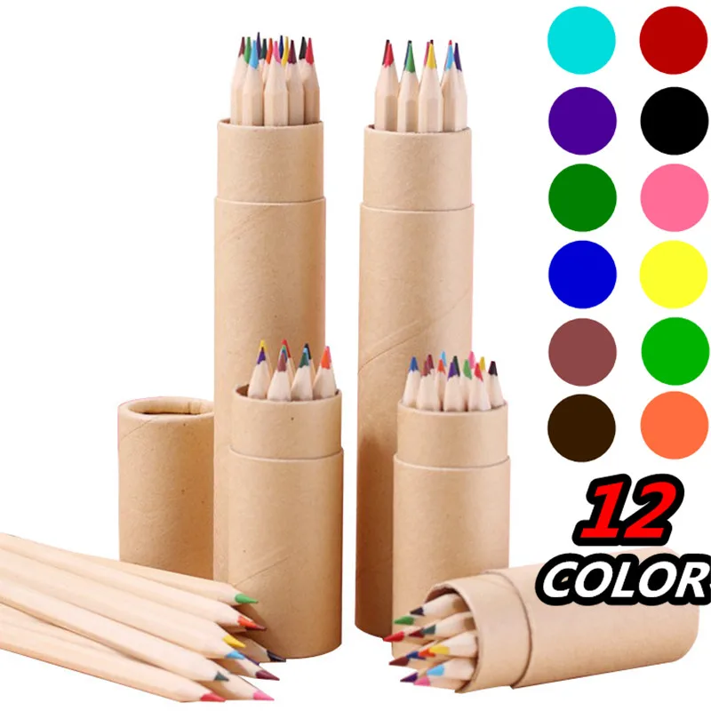 Crayons Set Awards For Children 12 Color Pencils For Kids Sc