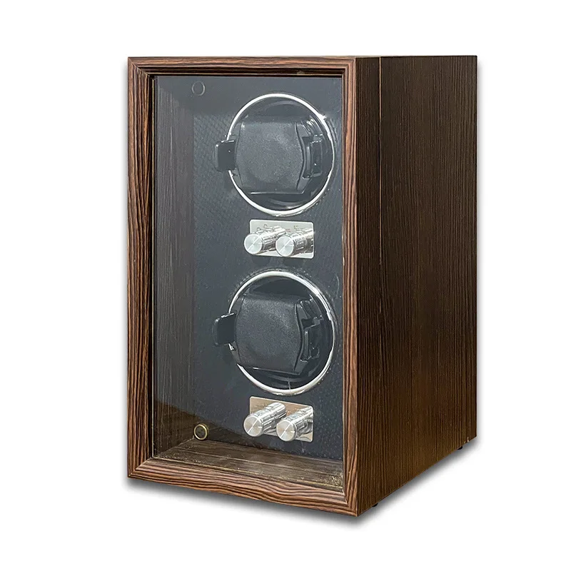 

Watch Winder 2 Watches Box For Automatic Watch Wooden Luxury Mabuchi Motor Suitable For Mechanical Antimagnetic Mute Storage Box